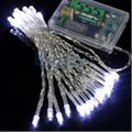 Perfect Holiday Battery Operated 40 LED String Light White 600005